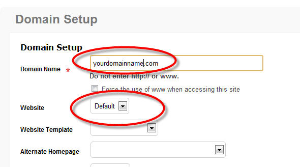 Setting Up A Domain